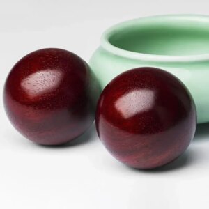 Crafts India Pterocarpus Santalinus Old Materials High Oil Density Massage 60mm Care Ball 50mm Massage Ball