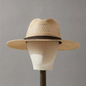 New sunshade hat Xia wide men’s grass hollow out holiday breathable leisure fishing big shade