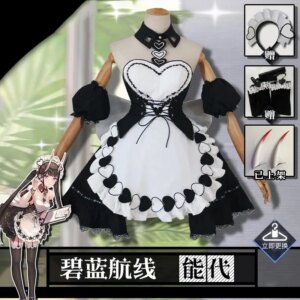 Game Azur Lane IJN Noshiro Cosplay Costume Women Maid Uniform Dress Fancy Party Suit Halloween Carnival Outfit Role Play