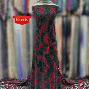 2025 Delicate Elegant Latest Superior Quality Austria Embrodered Velvet With Stones Fabric For Wedding Evening Dress NN_2681Z