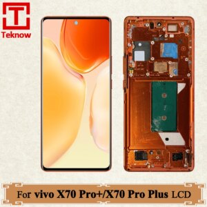 6.78” AMOLED For vivo X70 Pro+ LCD Display V2145A Touch Screen Digitizer Assembly For X70Pro Plus V2114 LCD Replacement