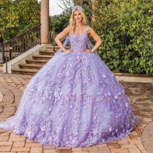 Customized Lavender Purple with Cape Frilled Applique 15 Quinceanera Ball Gown Off the Shoulder Court Train Vestido De
