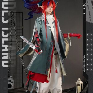 Irelia H Yu From Arknights Cosplay Costume Game YuTop Pants Coat Halloween Costumes Male