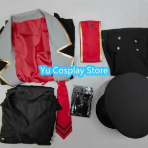 Yu-Cosplay Game Blue Archive Motomiya Chiaki Cosplay Costume Cute Party Suit With Hat Halloween Uniforms Anime Clothing Custom