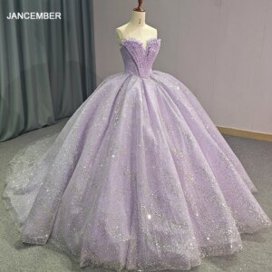 2024 Purple Quinceanera Dresses Surprise Price Beading Sequins Strapless Ball Gowns Princess Graduation Vestidos De 15 Años
