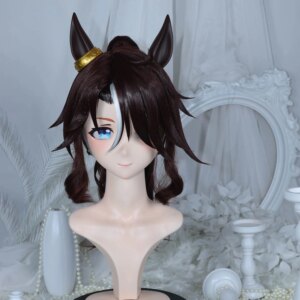 Kigurumi Mejiro Shinjin Kigurumi mask full headband lock cosplay headshell props costume anime game