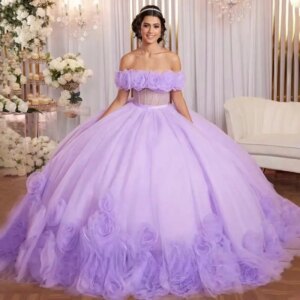 Customized Graceful Ball Gown Quinceanera Dress Prom Gown for Girl Offt the Shoulder Applique Ruched Robe Quinceanera Rouge