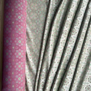 Silk Rayon Blended Brocade Song Dynasty Green Colored Gems 30 140 Door Width 42momme Coat Vest Bed Cover Cloth Fabric