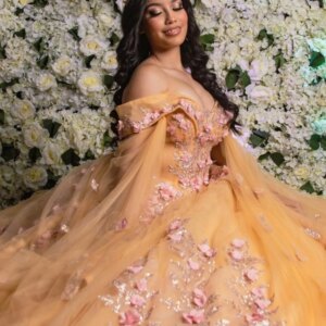 Glitter Yellow Ball Gown Quinceanera Dresses Sequin Appliques Lace Flower Beads Tull Sweet 16 Dress Pageant Gowns Vestidos De 15