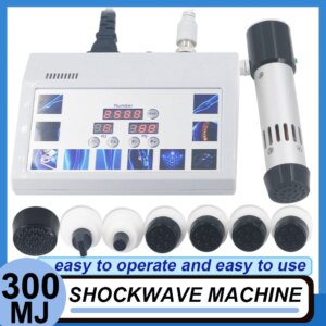 300MJ Shockwave Therapy Machine With 7 Heads ED Treatment Effectively For Shoulder Pain Relief Muscle Massage Fatigue Relaxation