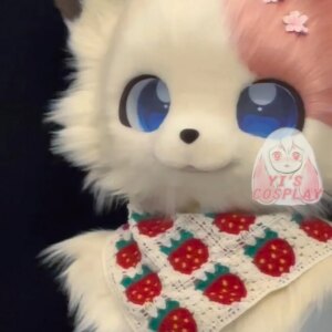Yis cosplay Custom Furry head Kigurumi Head Cosplay Kemono Fursuit Handmade Headsets Beast Customized Fursuit Kemono Head