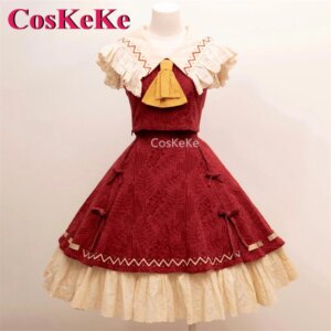 CosKeKe Hakurei Reimu Cosplay Anime Game Touhou Project Costume Gorgeous Elegant Sweet Dress Activity Party Role Play Clothing