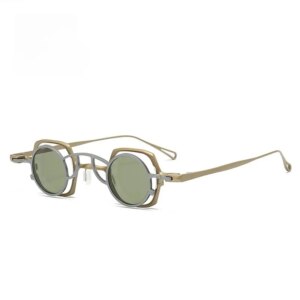 Belight Optical Round Shape Clip On Eyeglasses Sunglasses Titanium Vintage Retro Women Men Prescription Eyeglasses RG1921TI