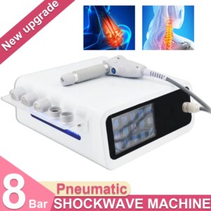 Pneumatics Shockwave Therapy Machine For ED Treatment Muscle Stiffness Body Relaxation Physiotherapy Massager 12Bar