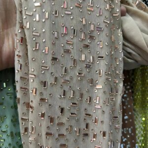 African Lace Fabric 2024 High Quality French Lace Fabric with Stones For Sewing Women Wedding Party Dresses HS