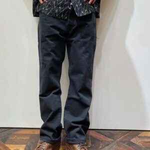 VISVIM 21AW ICT 03D27 Red Ear Wash Destroy Black Bull, Nakamura Nikko Denim Trousers