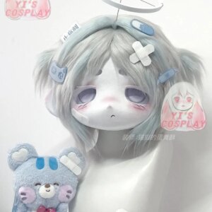 Yis cosplay Custom Furry head Kigurumi OC Head Cosplay Kemono Fursuit Handmade Headsets Beast Customized Fursuit Kemono Head