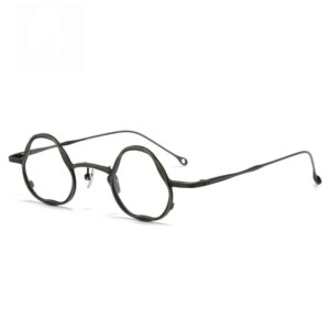 Belight Optical Vintage Flower Shape Titanium Vintage Retro Women Men Prescription Eyeglasses Spectacle Frame RG1080TI