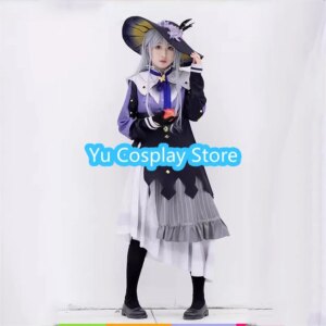 Yu-Cosplay Game Project Sekai Yoisaki Kanade Cosplay Costume Cosplay Dress Suit Halloween Carnival Uniforms Custom Made