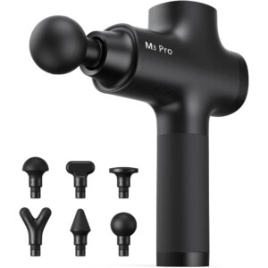 Massage gun Deep tissue percussion muscle massager workout, handheld fascia gun quick recovery 4-8 hours long battery