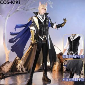 COS-KiKi Arknights Mlynar Game Suit Handsome Uniform Gorgeous Cosplay Costume Halloween Carnival Party Role Play Outfit Men