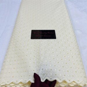 2024 New Cotton Lace African Atiku Fabric High Quality Swiss Voile Polish Lace Cotton Fabrics for Men and Women Aso Ebi Laces