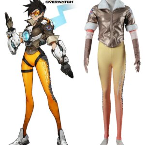 Lena Oxton Cosplay Game OW Tracer Lena Oxton Uniform Cosplay Costume Custom Made