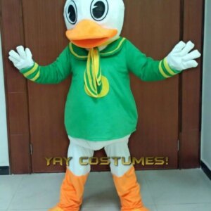 New Adult Best Sale Lovely Green Duck Animal Cartoon Mascot Costume Christmas Fancy Dress Halloween Mascot Costume
