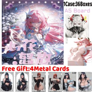 Burst with Joy A5 Board Cards Rare Peel Number Collection Sexy Waifu Cards ACG Girls Booster Box Hobbies Gifts