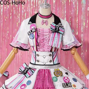 COS-HoHo Anime Pripara Manaka Laala Game Suit Sweet Lovely Uniform Cosplay Costume Halloween Party Role Play Outfit Women S-XXL