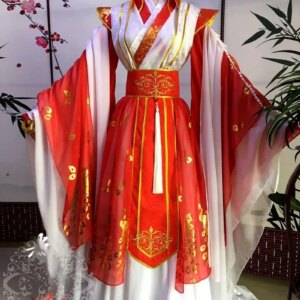 Plus Size 5XL Chinese Traditional Hanfu Men Women Custom Devil’s Path Ancestor Carnival Cosplay Costume Red Wedding Dress Hanfu