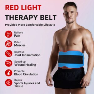ZJZK 450 Leds Lipo Light Belt 660nm 850nm 940nm Red Led Therapy Wrap 24W Light Body Wraps Waist Accelerated Metabolites