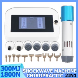 Chiropractic Tool Shockwave Therapy Machine For Plantar Fascitis Massager 300MJ Shock Wave Tennis Elbow Professional