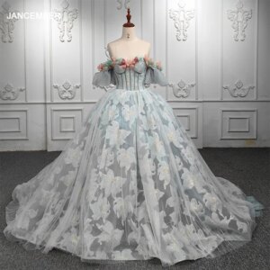 Romantic Women’s Quinceanera Dresses Off The Shoulder Flower Sweetheart Appliques DY8382 Tulle Designer For Party Evening Gown