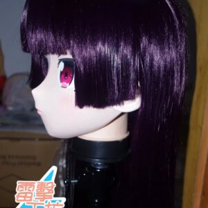 (KM91810)Top Quality Handmade Female Resin Full Head Cosplay Japanese Role Play Gokou Ruri Anime Kigurumi Mask Crossdresser Doll