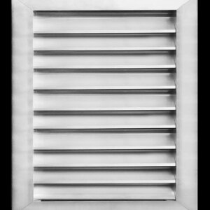 24″W x 30″H Aluminum Exterior Gable Louver Vent For Walls & Crawlspace – Weather-Resistant Air Grille