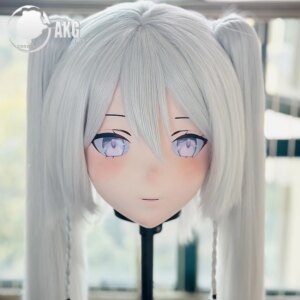 (AL401)Customize Character Crossdressing Female/Girl Resin Full/Half Head With Lock Anime Cosplay Japanese Animego Kigurumi Mask