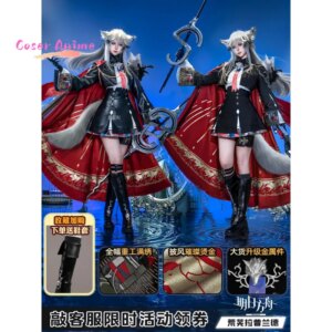 Game Arknights Lappland the Decadenza Cosplay Costume Uniform Halloween Carnival Party Christmas Play Role Clothes Clothing