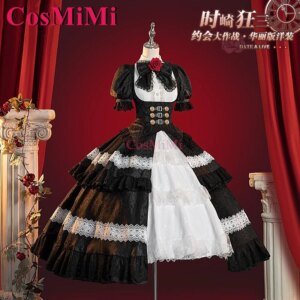 CosMiMi Anime DATE A LIVE Tokisaki Kurumi Cosplay Costume Elegant Gorgeous Lolita Dress Carnival Party Role Play Clothing S-XL