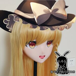 (RB916)Full Head Female Resin Cosplay Japanese Role Play Kigurumi Mask Crossdresser Doll Transgender Mask