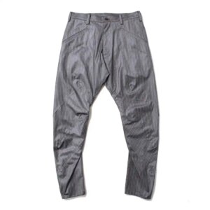 YOJI OOAK gray deconstructed stripe stitching small foot pants casual radish pants Japanese independent designer brand