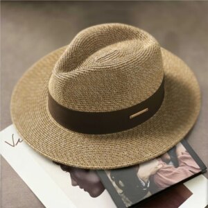 Summer hat for men and women with large circumference sunshade UV top the elderly