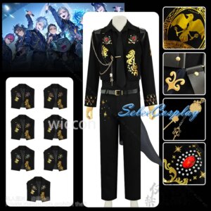 Game Twisted-Wonderland 5th Anime Cosplay Ace Jack Azul Kalim Vil Epel Idia Silver Lilia Floyd’s Costume Coat Pants Customized