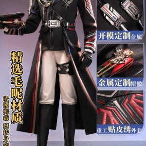 ViVi-Cos Love And Deepspace Caleb Far Space Commander Game Suit Handsome Uniform Cosplay Costume Halloween Party Outfit Men