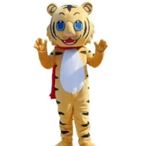 New Adult Cute Deluxe Tiger Party Mascot Costume Christmas Fancy Dress Halloween Mascot Costume Free Ship
