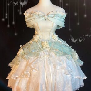 Rose Ceremony Lolita Gorgeous Heavy Industry Flower Wedding Dresses Adult Birthday Dress Court Style Female