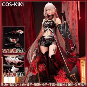 COS-KiKi Honkai: Star Rail Acheron White Hair Game Suit Sexy Lovely Uniform Cosplay Costume Halloween Party Role Play Outfit