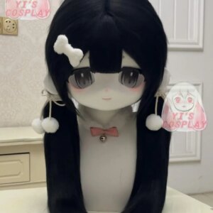 Yis cosplay Custom Furry head Kigurumi OC Head Cosplay Kemono Fursuit Handmade Headsets Beast Customized Fursuit Kemono Head