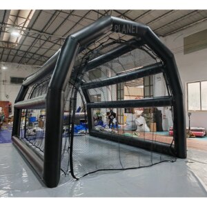 Professional Practice Baseball Net Batting Cage Inflatable Baseball Batting Cage Air Sealed Baseball Hitting Cage With Net