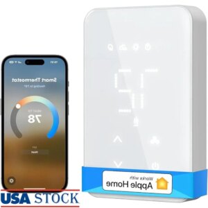 Smart Thermostat Electric Baseboard Heater Voice Control Compatible with Apple Home Alexa Google Home SmartThings Programmable
